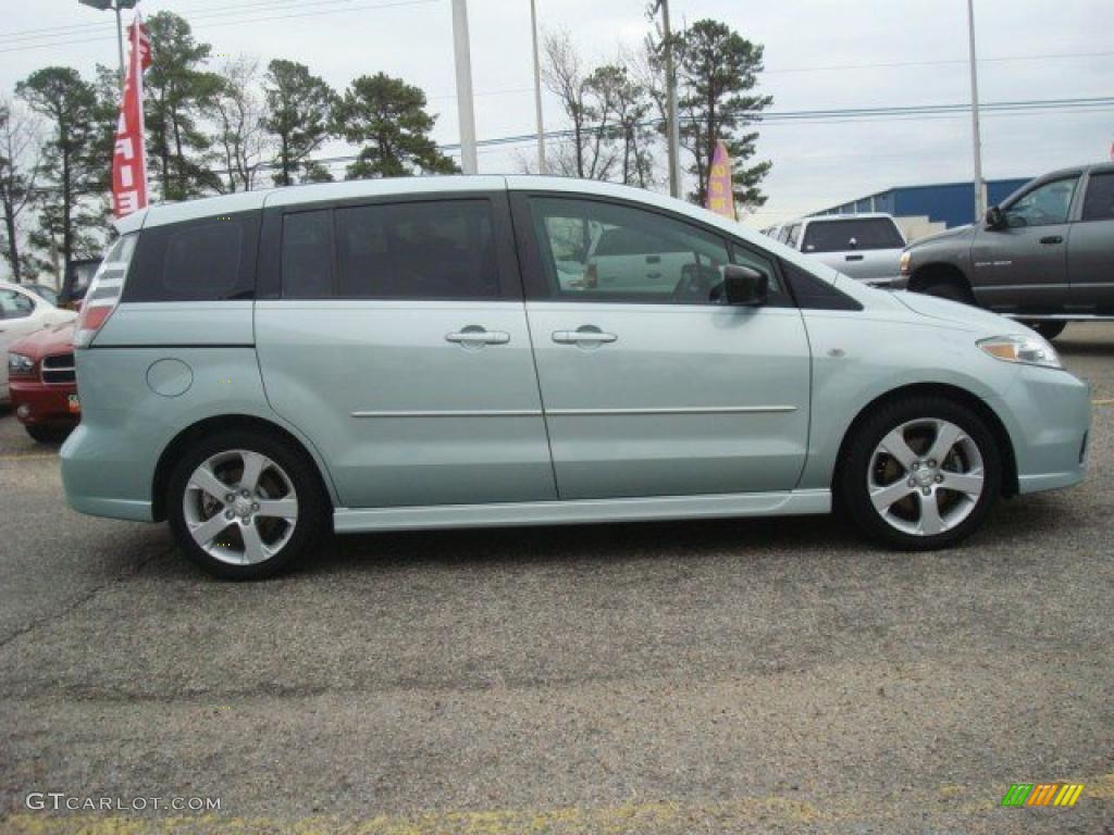 2006 MAZDA5 Sport - Stellar Silver Mica / Black photo #7