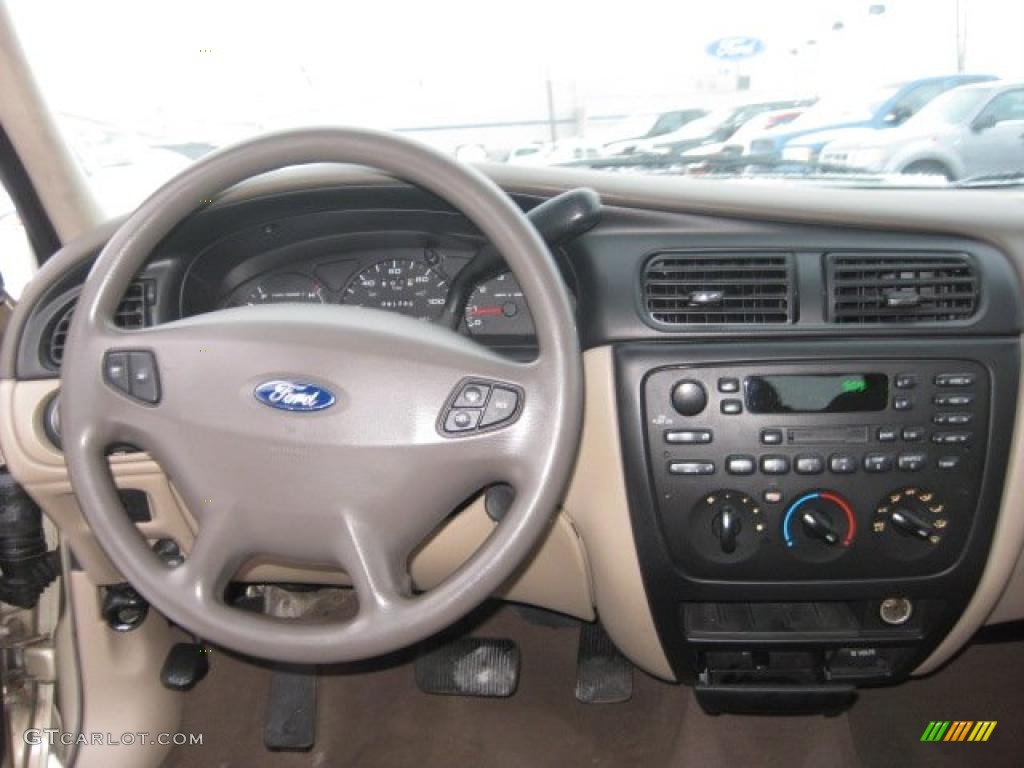 2000 Ford Taurus SES Medium Parchment Dashboard Photo #42081323