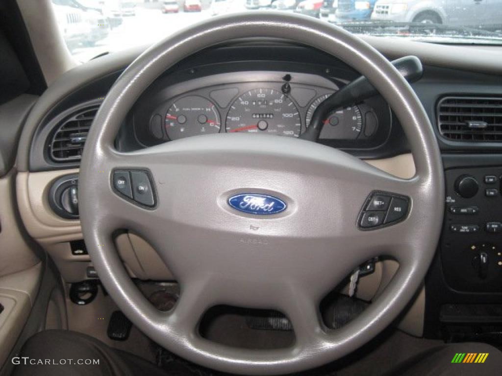2000 Ford Taurus SES Medium Parchment Steering Wheel Photo #42081663