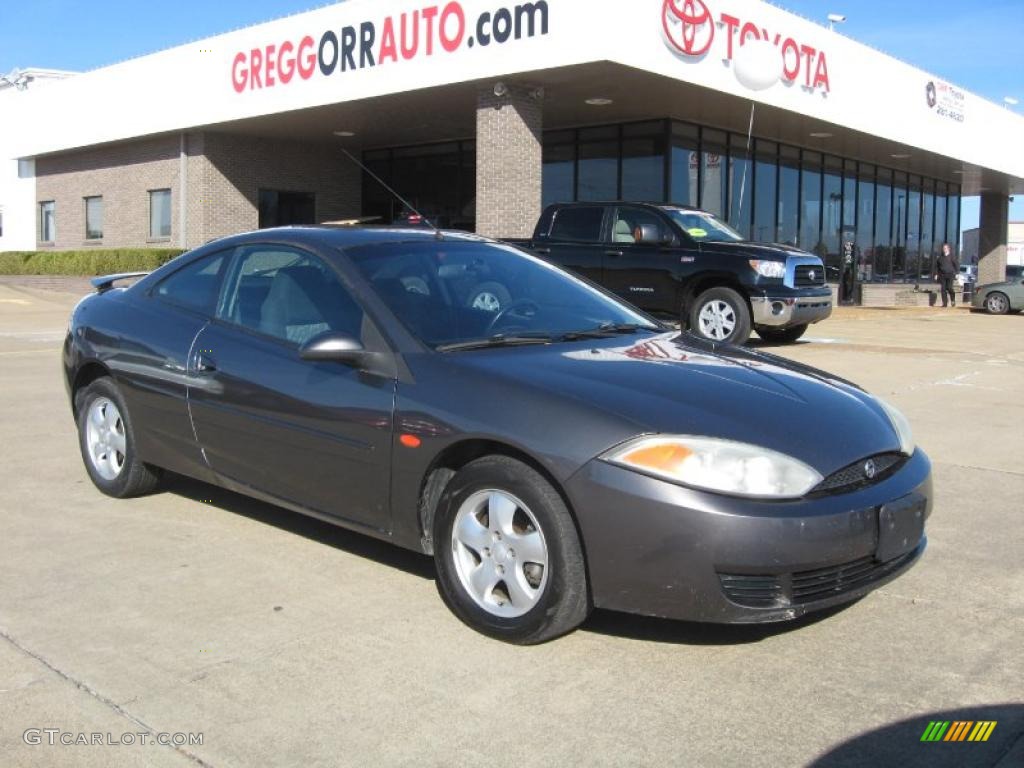 2002 Cougar V6 Coupe - Dark Shadow Grey Metallic / Midnight Black photo #1