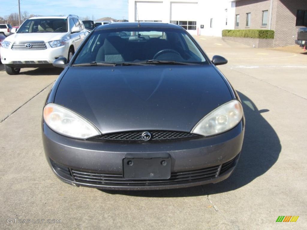 2002 Cougar V6 Coupe - Dark Shadow Grey Metallic / Midnight Black photo #2