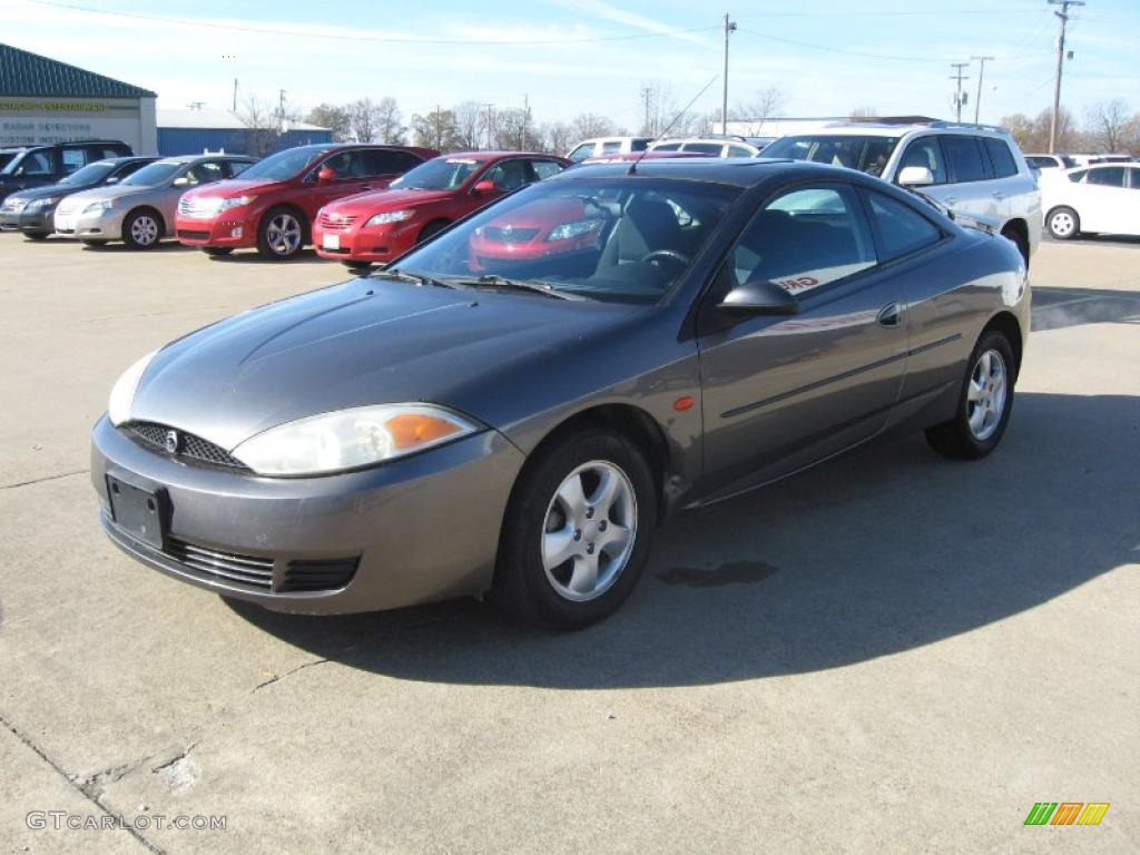 2002 Cougar V6 Coupe - Dark Shadow Grey Metallic / Midnight Black photo #3