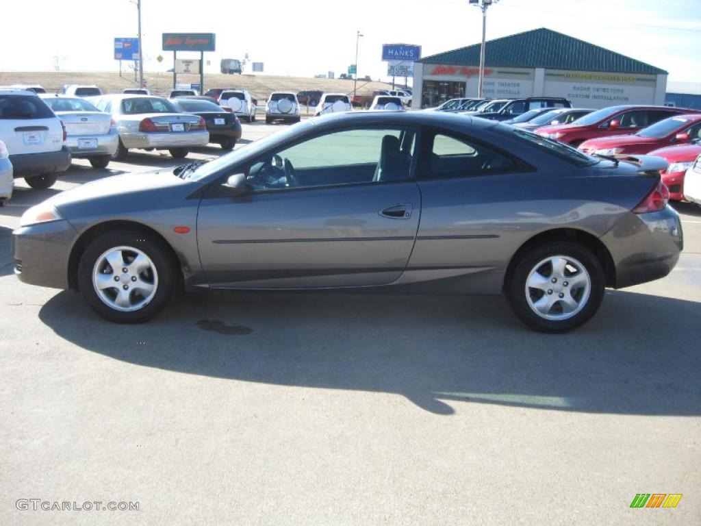 2002 Cougar V6 Coupe - Dark Shadow Grey Metallic / Midnight Black photo #4