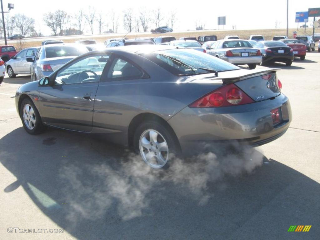 2002 Cougar V6 Coupe - Dark Shadow Grey Metallic / Midnight Black photo #5