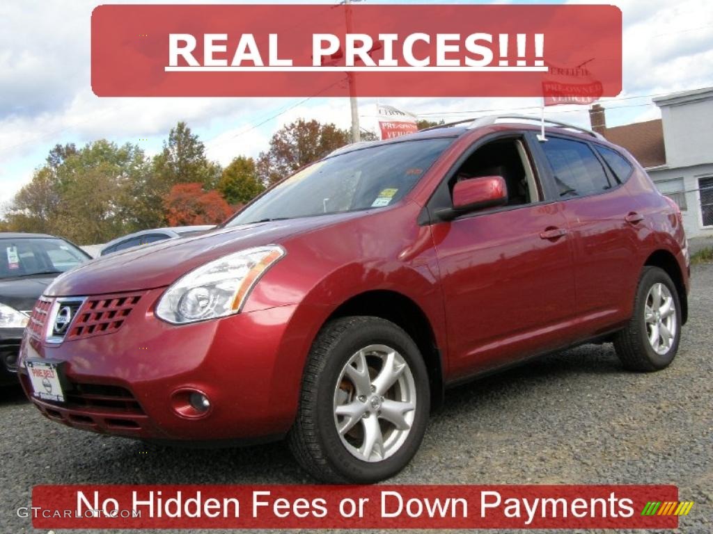 2008 Rogue SL AWD - Venom Red Pearl / Black photo #1