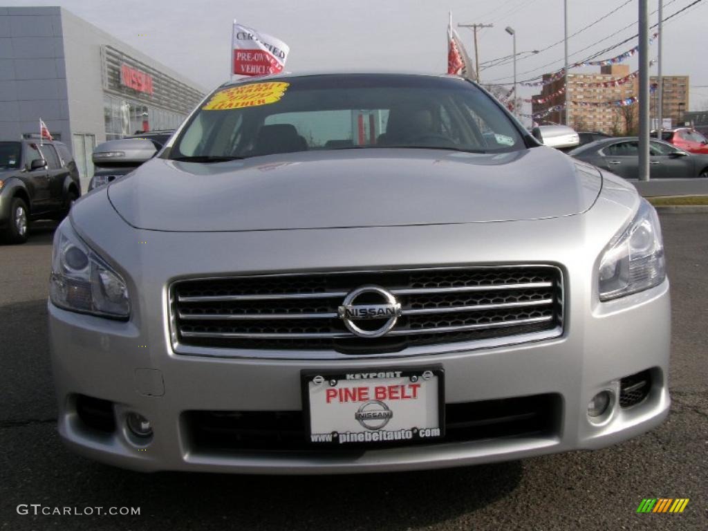 2009 Maxima 3.5 SV - Radiant Silver Metallic / Charcoal photo #2