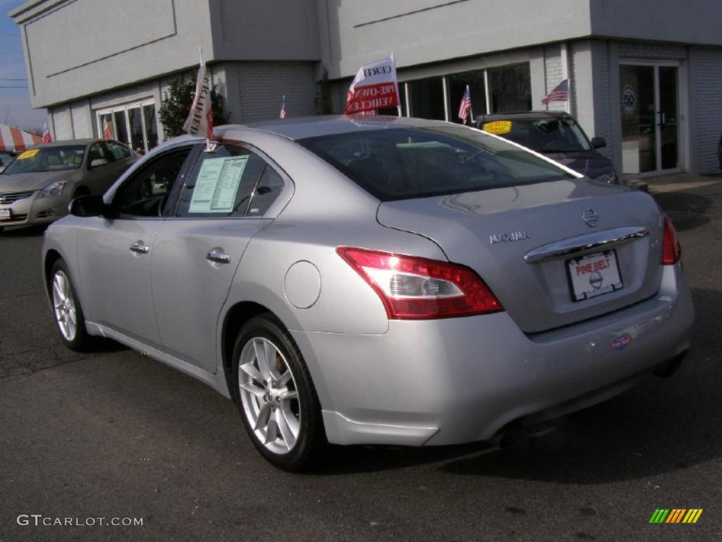 2009 Maxima 3.5 SV - Radiant Silver Metallic / Charcoal photo #5