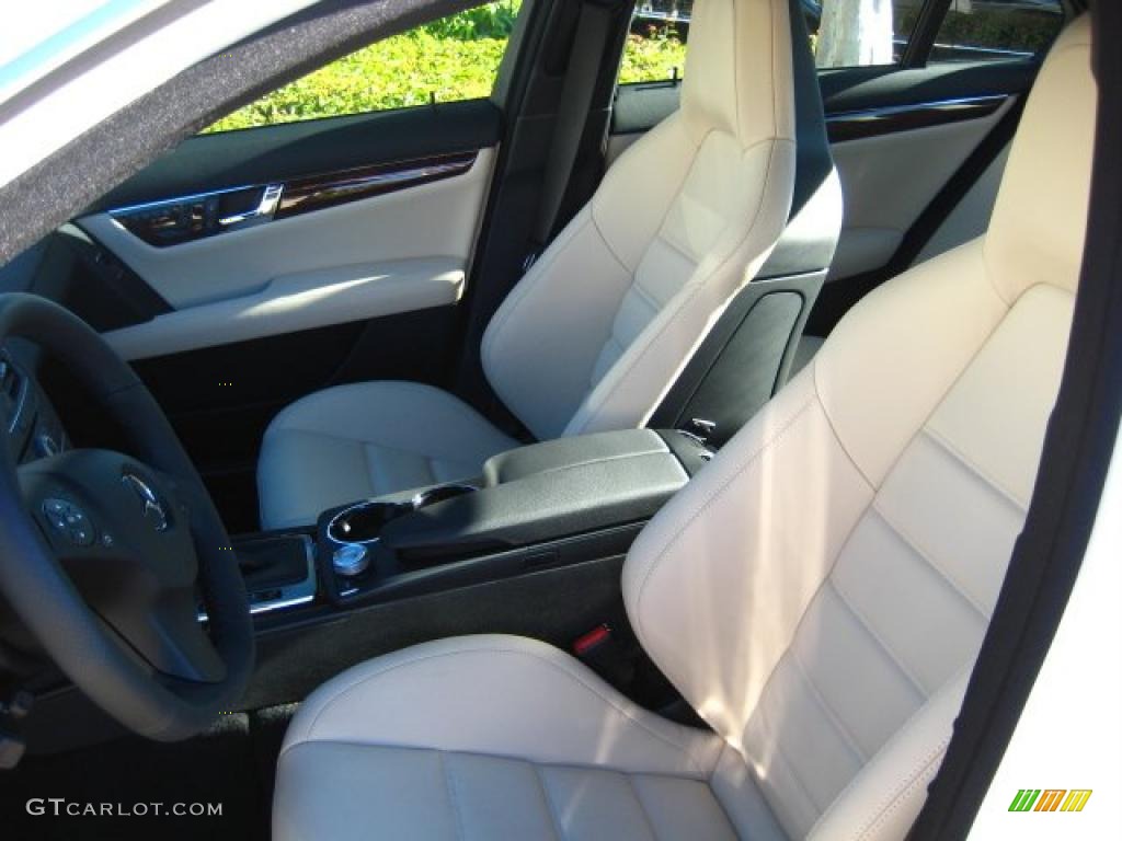 Almond/Mocha Interior 2011 Mercedes-Benz C 63 AMG Photo #42086148