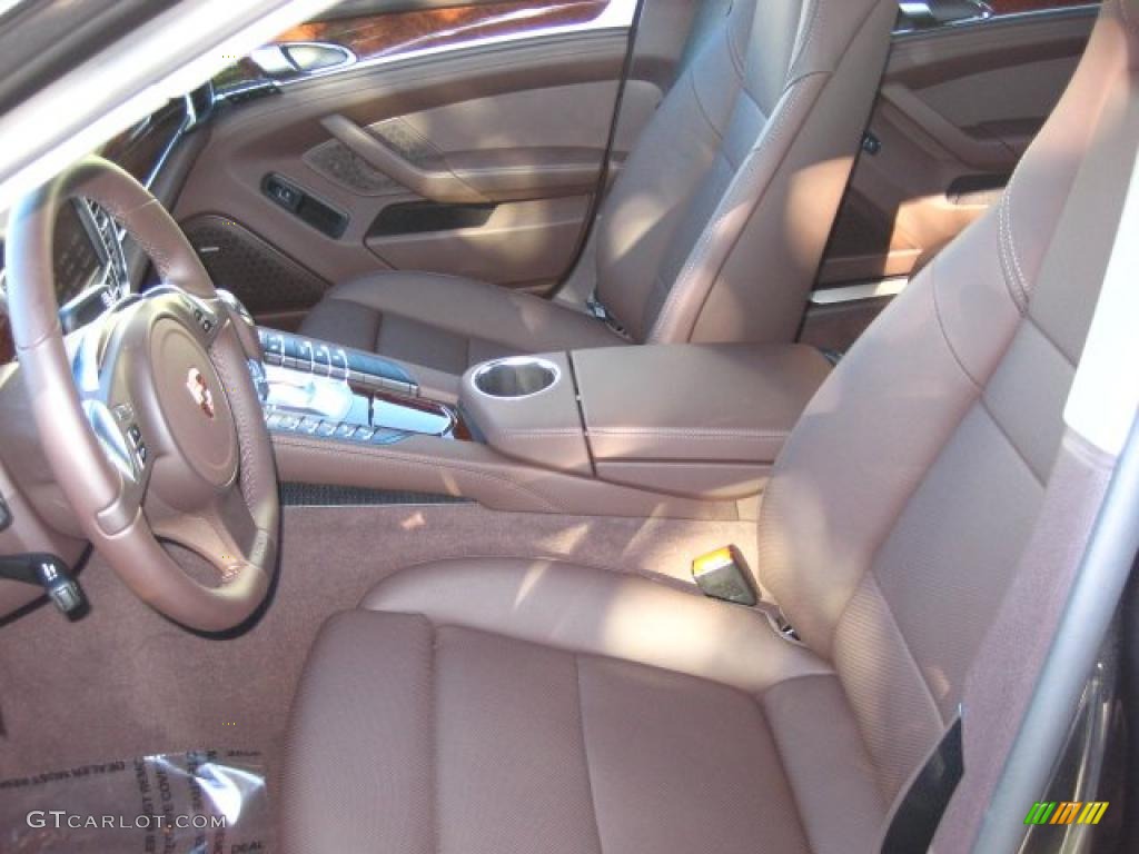 Espresso Natural Leather Interior 2011 Porsche Panamera S Photo #42086235