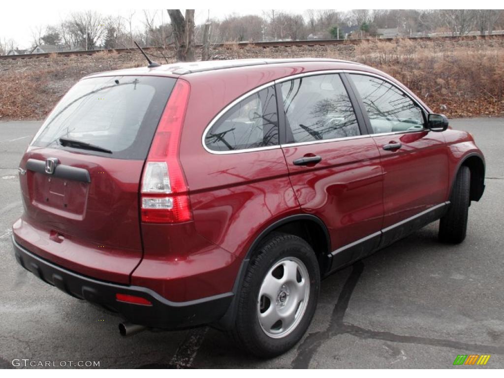 2008 CR-V LX 4WD - Tango Red Pearl / Gray photo #4