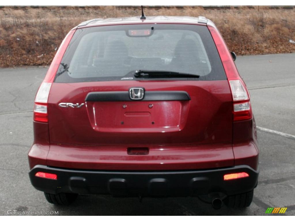 2008 CR-V LX 4WD - Tango Red Pearl / Gray photo #5