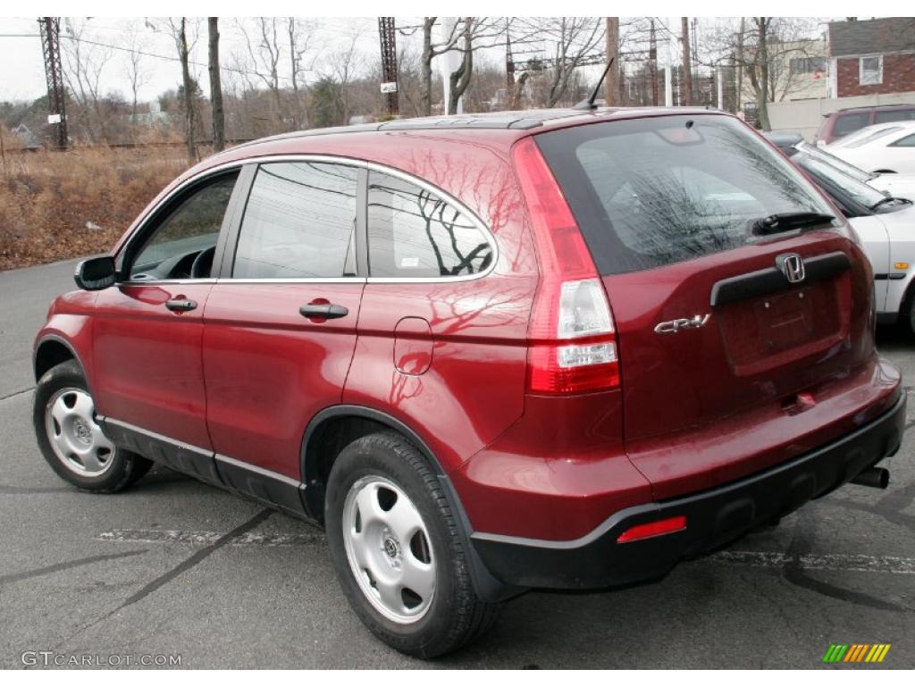 2008 CR-V LX 4WD - Tango Red Pearl / Gray photo #7