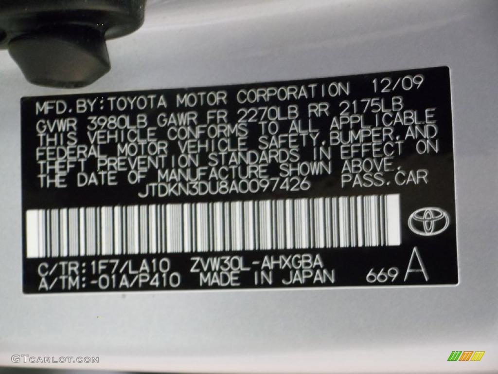 2010 Prius Hybrid III - Classic Silver Metallic / Dark Gray photo #41