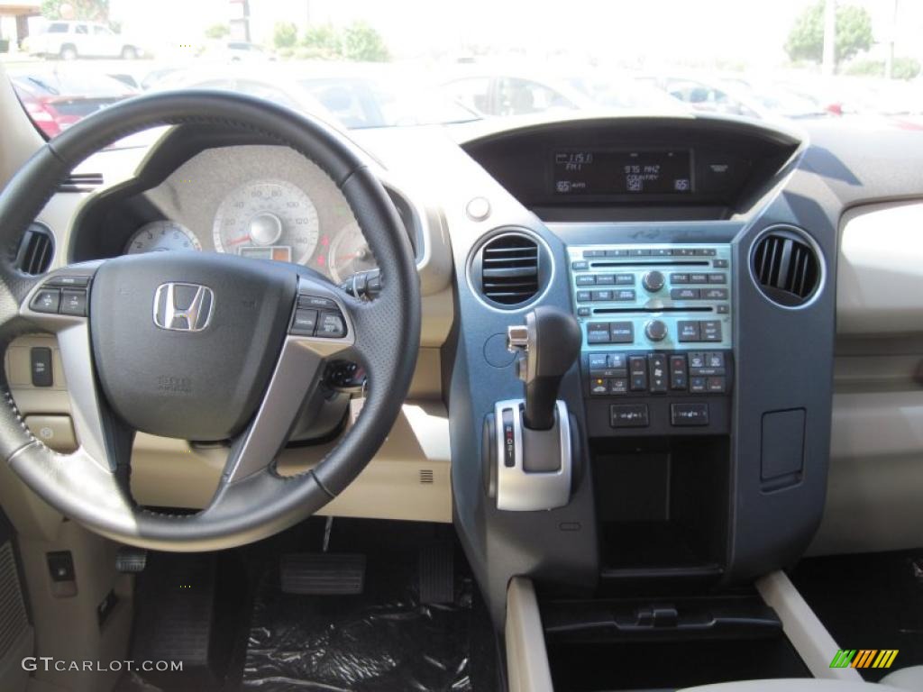 2011 Honda Pilot EX-L Beige Dashboard Photo #42087779