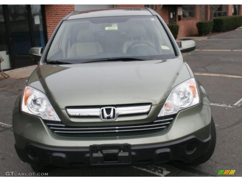 2008 CR-V EX-L 4WD - Green Tea Metallic / Ivory photo #9