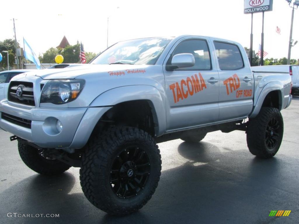 2008 Tacoma V6 PreRunner TRD Sport Double Cab - Silver Streak Mica / Graphite Gray photo #4