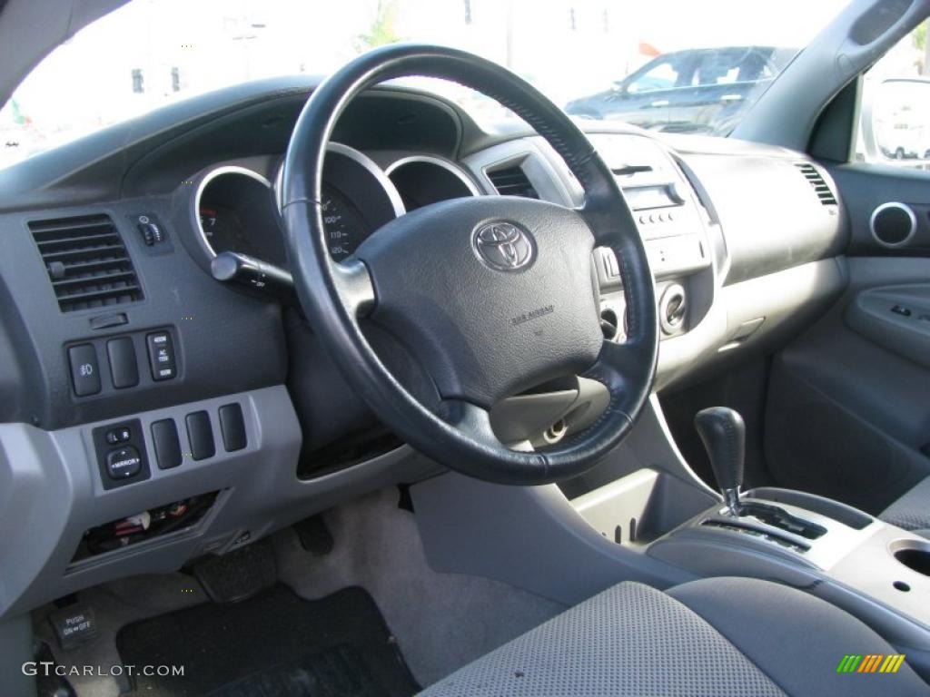 2008 Tacoma V6 PreRunner TRD Sport Double Cab - Silver Streak Mica / Graphite Gray photo #17