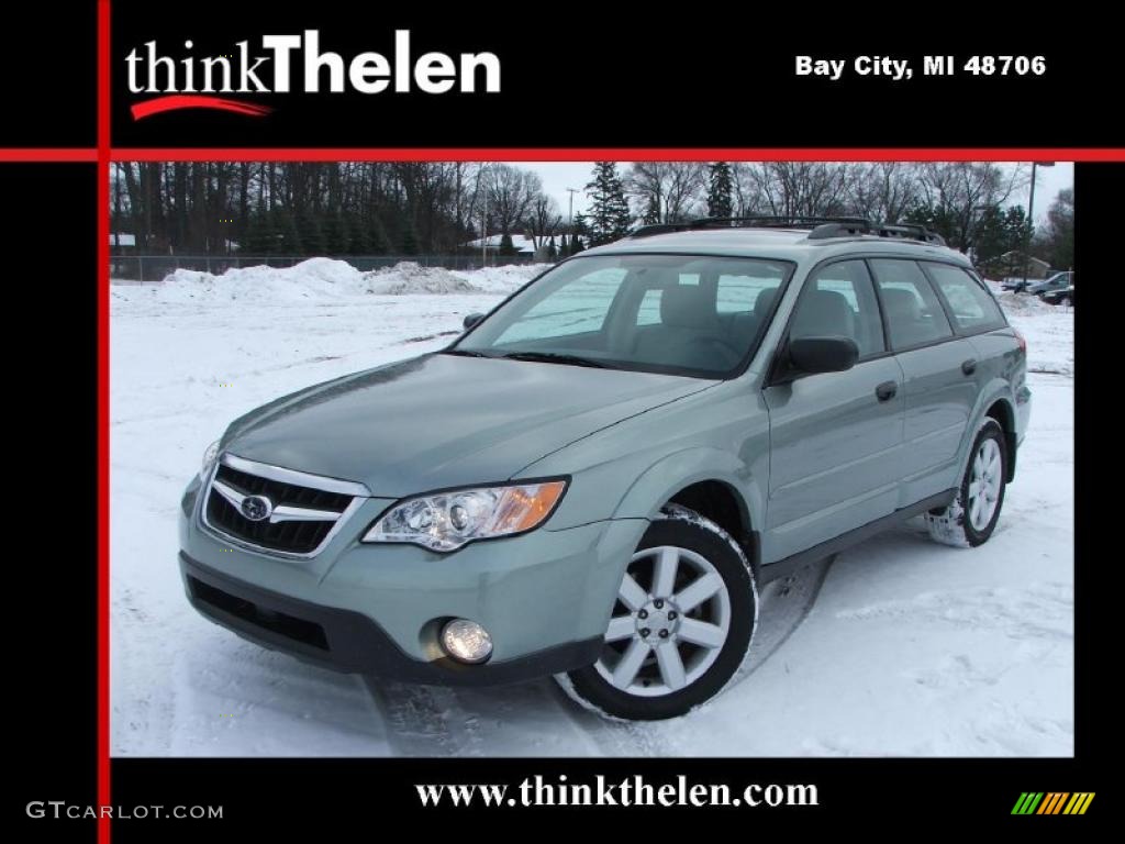 2009 Outback 2.5i Special Edition Wagon - Seacrest Green Metallic / Warm Ivory photo #1