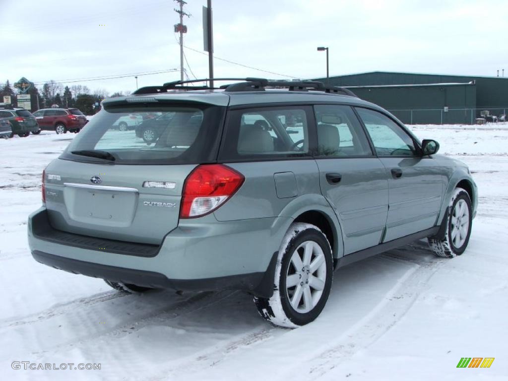 2009 Outback 2.5i Special Edition Wagon - Seacrest Green Metallic / Warm Ivory photo #6