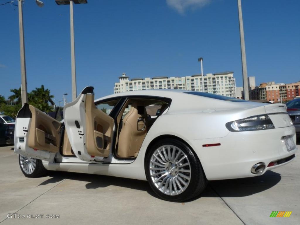 2011 Rapide Sedan - Morning Frost White / Sandstorm photo #7