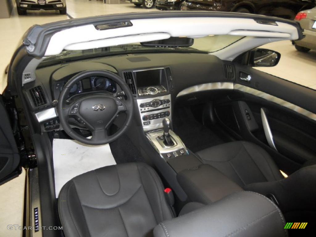 Graphite Interior 2010 Infiniti G 37 Convertible Photo #42091327