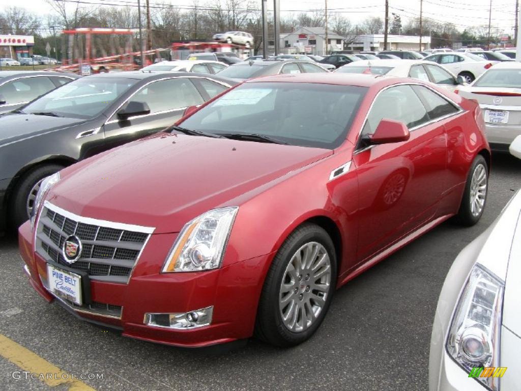 Crystal Red Tintcoat 2011 Cadillac CTS 4 AWD Coupe Exterior Photo #42092819