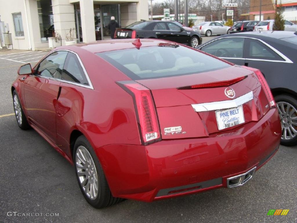 Crystal Red Tintcoat 2011 Cadillac CTS 4 AWD Coupe Exterior Photo #42092839