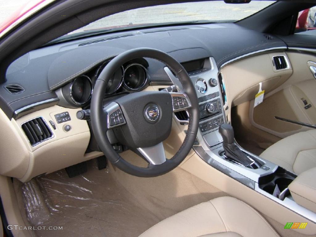 Cashmere/Cocoa Interior 2011 Cadillac CTS 4 AWD Coupe Photo #42092855