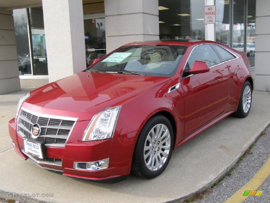 Crystal Red Tintcoat 2011 Cadillac CTS 4 AWD Coupe Exterior Photo #42093039