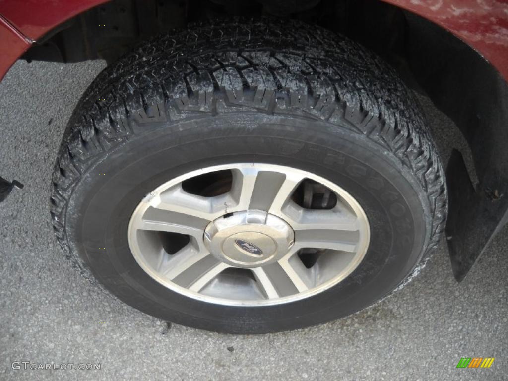 2006 F150 XLT SuperCrew 4x4 - Dark Toreador Red Metallic / Medium/Dark Flint photo #16