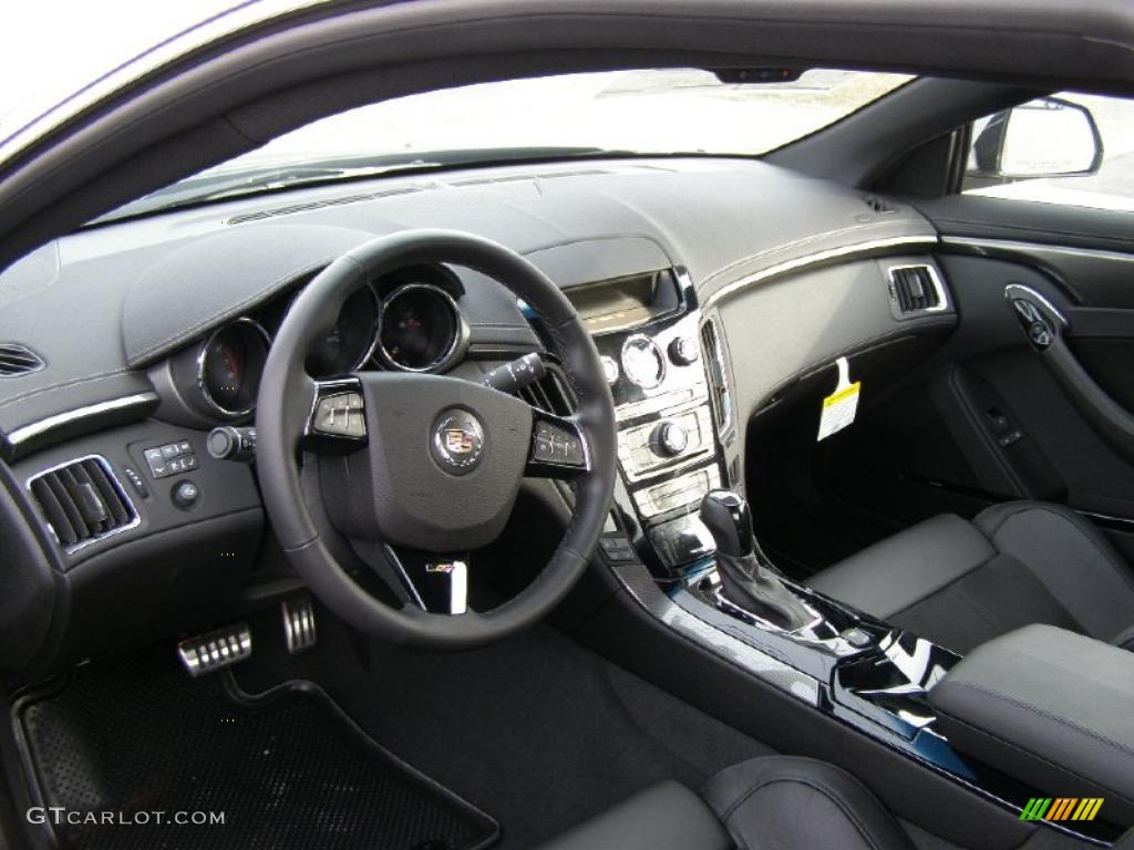 Ebony Interior 2011 Cadillac CTS -V Coupe Photo #42093491