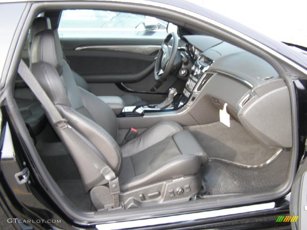 Ebony Interior 2011 Cadillac CTS -V Coupe Photo #42093503