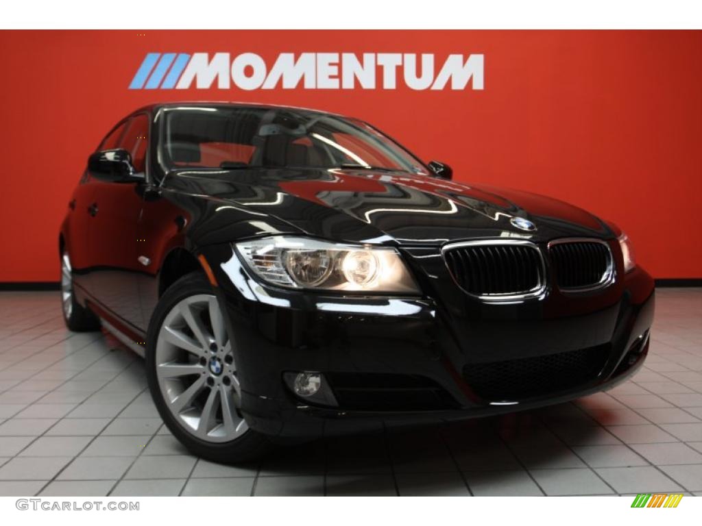 2011 3 Series 328i Sedan - Jet Black / Black Dakota Leather photo #1