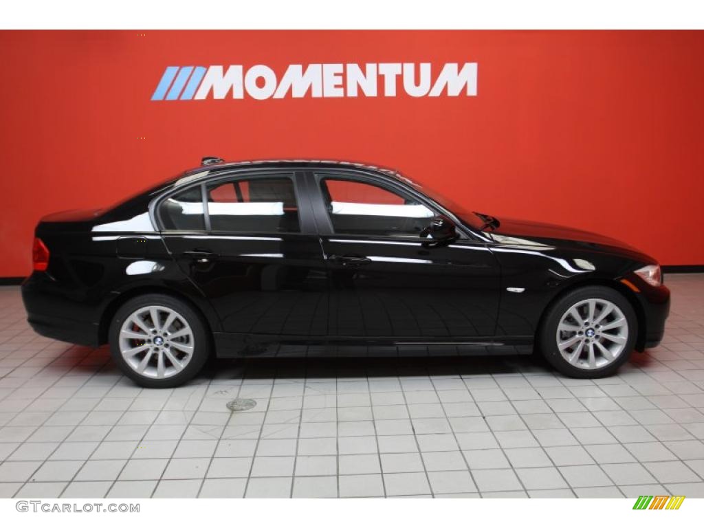 2011 3 Series 328i Sedan - Jet Black / Black Dakota Leather photo #4