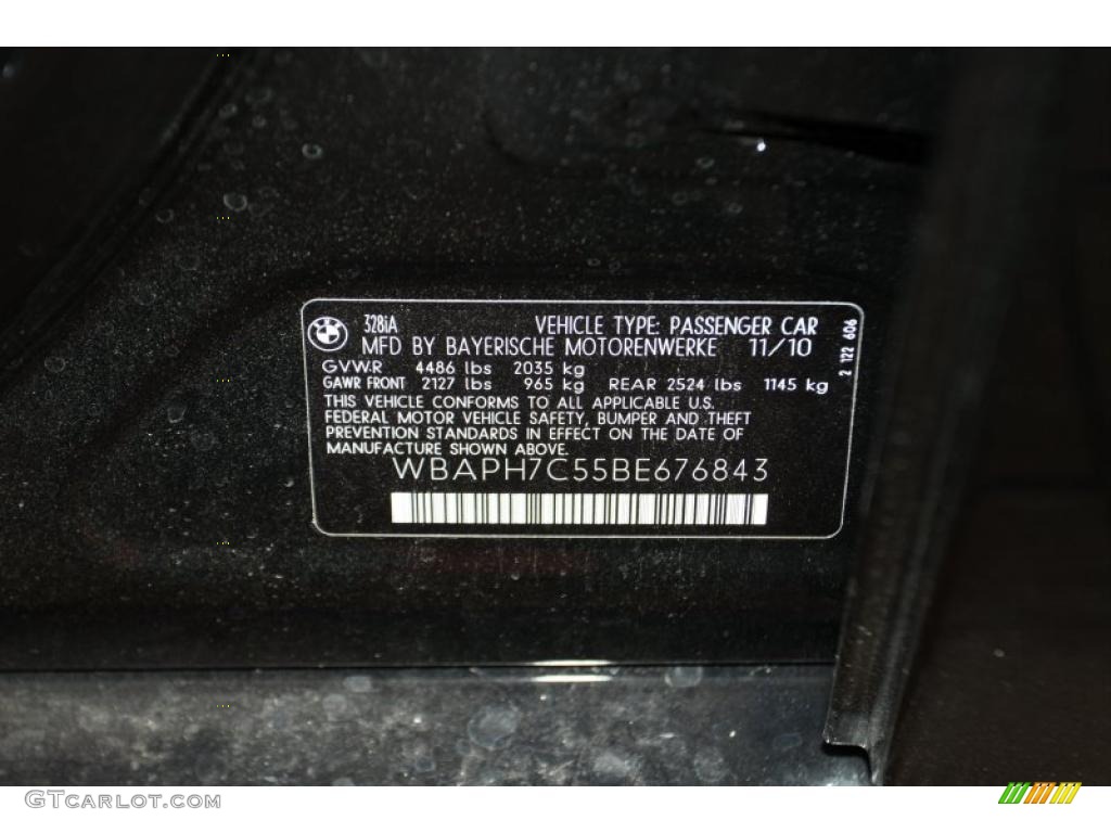 2011 3 Series 328i Sedan - Jet Black / Black Dakota Leather photo #6