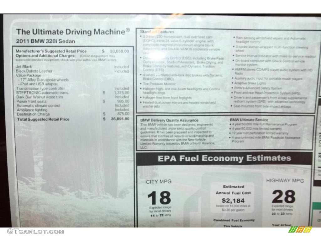 2011 3 Series 328i Sedan - Jet Black / Black Dakota Leather photo #17
