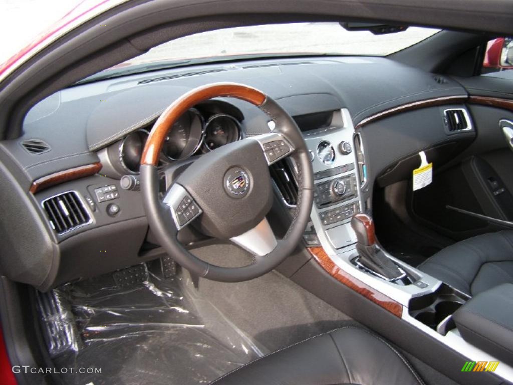 Ebony Interior 2011 Cadillac CTS 4 AWD Coupe Photo #42093751