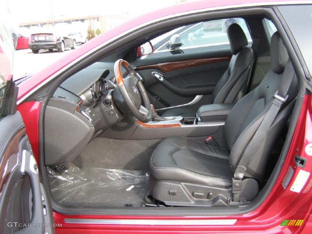 Ebony Interior 2011 Cadillac CTS 4 AWD Coupe Photo #42093761