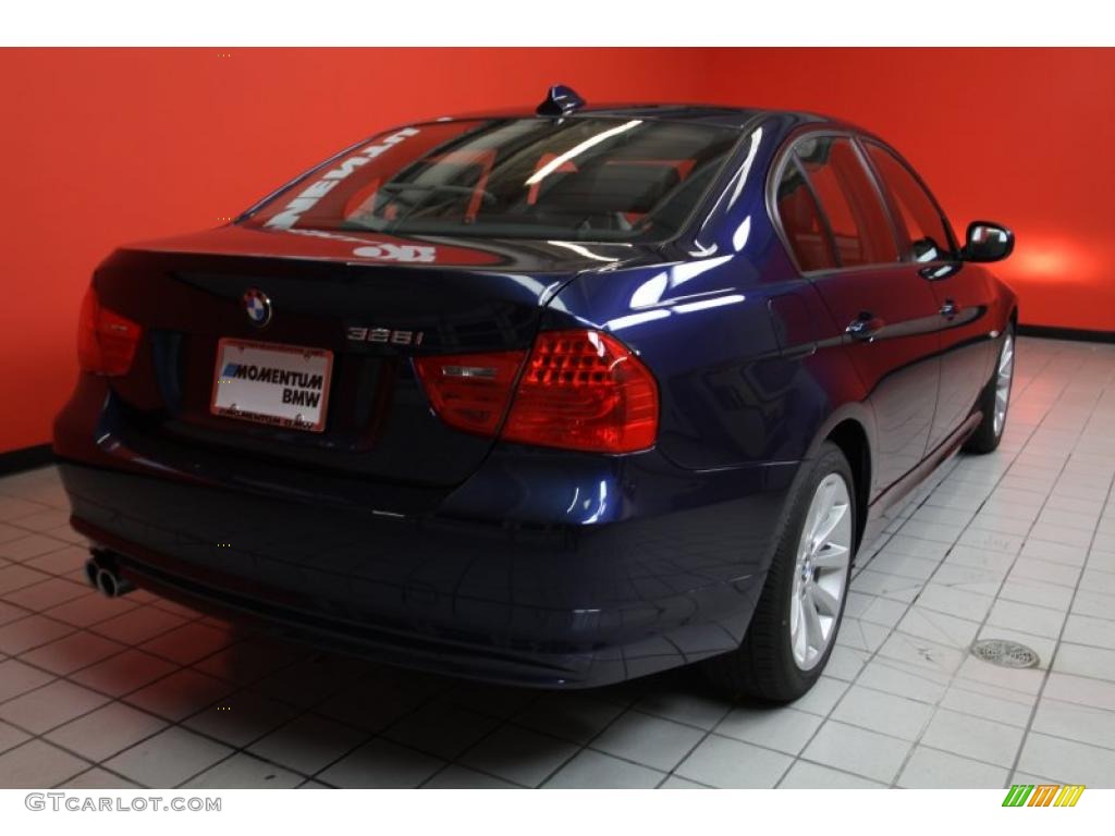 2011 3 Series 328i Sedan - Deep Sea Blue Metallic / Black Dakota Leather photo #3