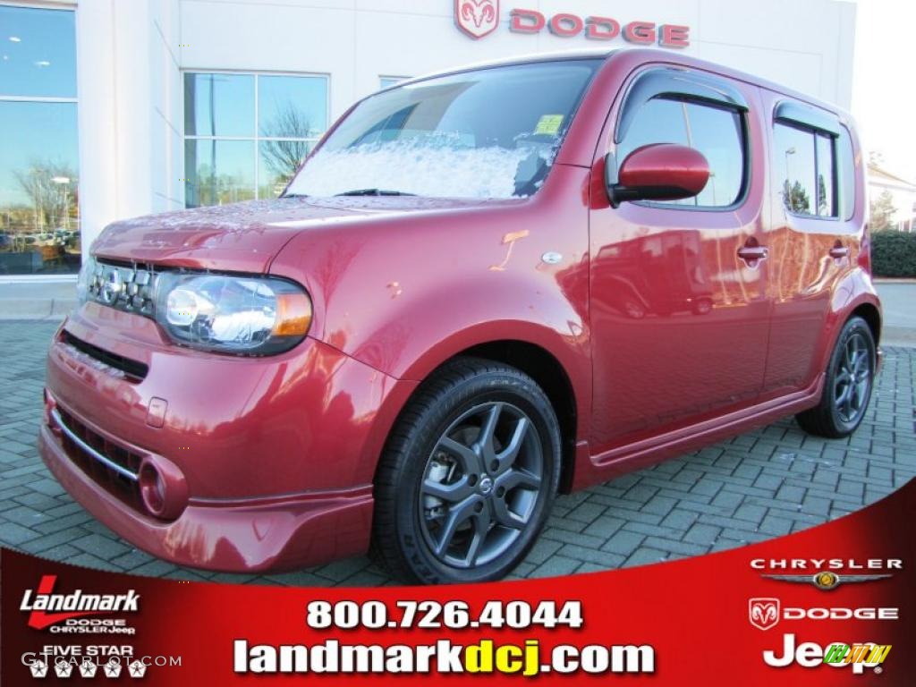 Scarlet Red Nissan Cube