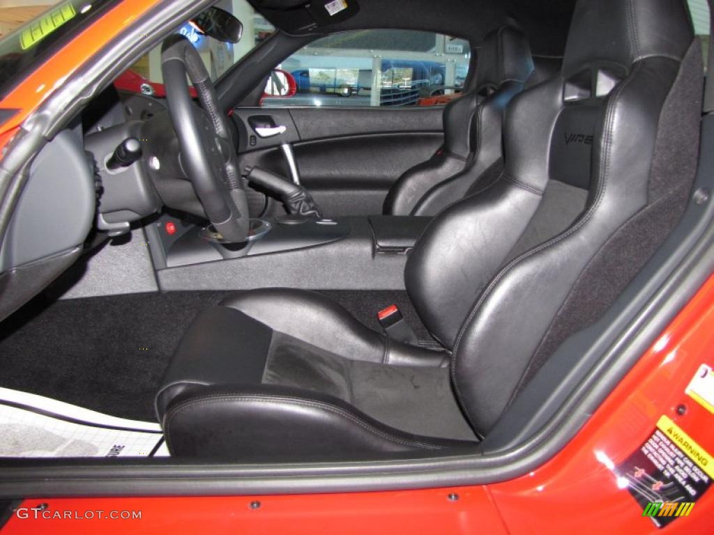 Black Interior 2009 Dodge Viper SRT-10 Coupe Photo #42095431