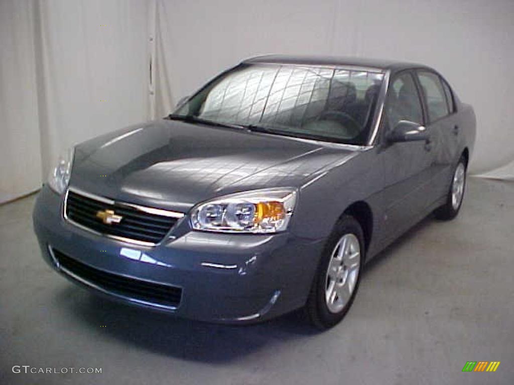 2007 Malibu LT Sedan - Dark Gray Metallic / Titanium Gray photo #3