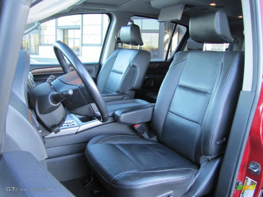 Charcoal Interior 2008 Nissan Armada LE 4x4 Photo #42098104