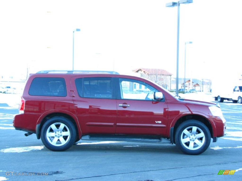 Red Brawn 2008 Nissan Armada LE 4x4 Exterior Photo #42098277