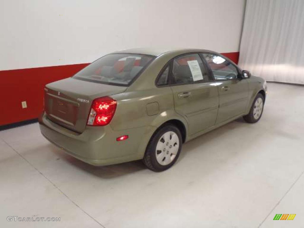 2006 Forenza Sedan - Desert Green Metallic / Grey photo #4