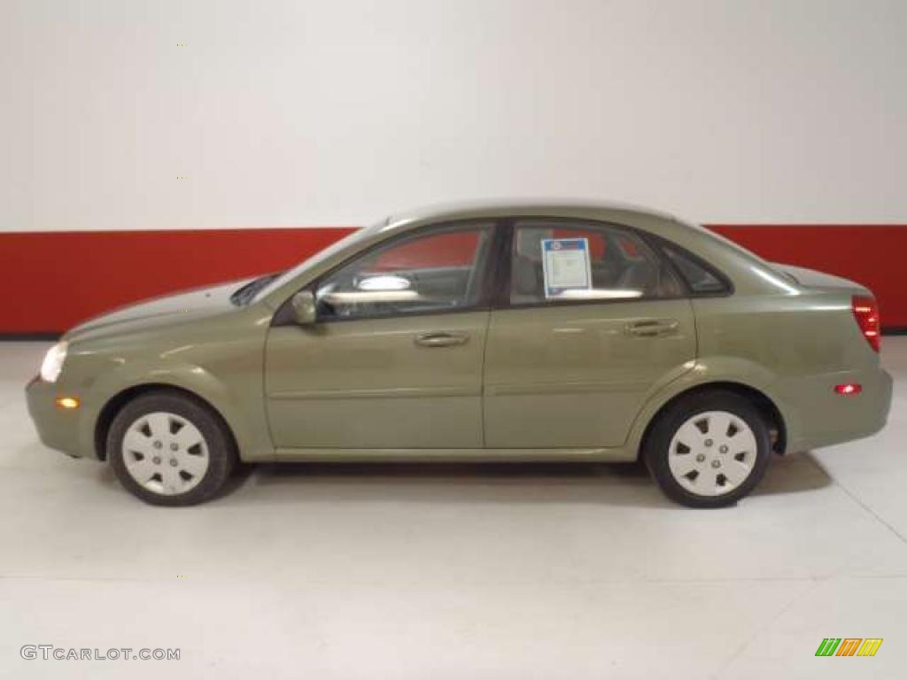 2006 Forenza Sedan - Desert Green Metallic / Grey photo #7
