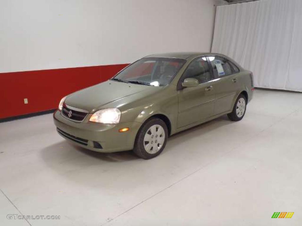 2006 Forenza Sedan - Desert Green Metallic / Grey photo #8