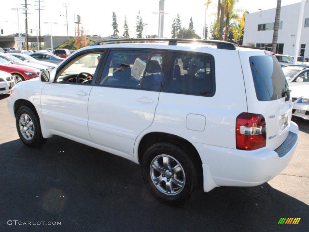2004 Highlander V6 4WD - Super White / Ash photo #11