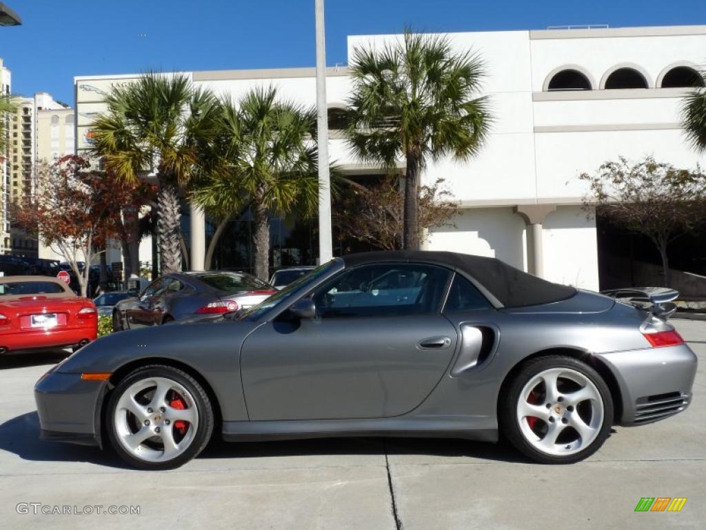 Seal Grey Metallic 2004 Porsche 911 Turbo Cabriolet Exterior Photo #42104177