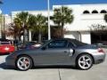 2004 Seal Grey Metallic Porsche 911 Turbo Cabriolet  photo #6